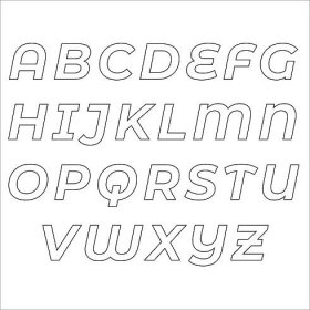 Alphabet Stencil Letters Template