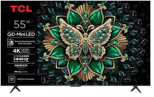 TCL Mini LED 75 palců 75C6K UltraHD 4K Onkyo Sound Google TV