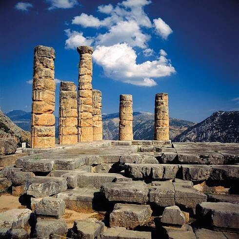 the Temple of Apollo ruins