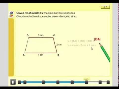 Obvod mnohoúhelníku, Geometrie pro 4.ročník, str. 21, úvod B