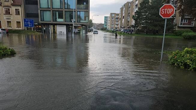 Boskovice bojují se záplavami. Na Komenského ulici přibudou nové vpusti