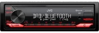 Autorádio JVC DAB+ / FM autorádio bez mechaniky/Bluetooth/USB/AUX/odním.panel/červená kd-x272dbt