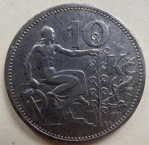10 Kč Stříbrná Desetikoruna - 1931 - Numismatika
