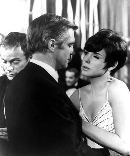P.J., George Peppard, Susan Saint James, 1968.
