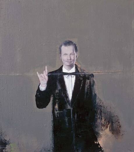 Scherenschleife · Scissors Loop - Painting by Michael Kunze
