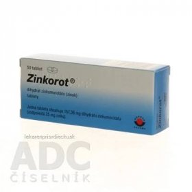 Zinkorot tbl 25 mg (blis.PVC/Al) 1x50 ks