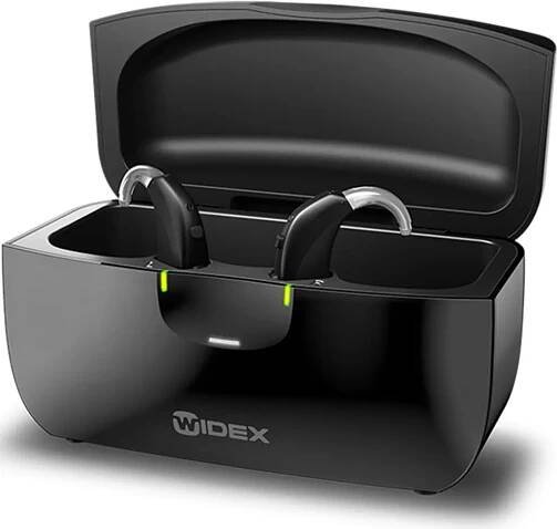 Widex Charge n' Clean Oplader en UV Drybox BTE