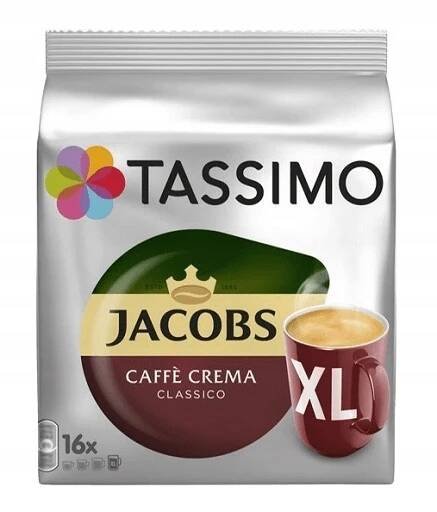 Kapsle TASSIMO Jacobs Caffè Crema Classico XL 16 ks