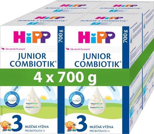 HiPP Junior Combiotik 3 4 x 700 g od 1 479 Kč