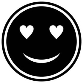 Love Emoji Icon In Trendy Style Izolované pozadí — Ilustrace