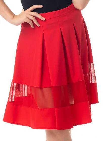 Dámská sukně Fashion Mam 794 červená - moda-pradlo.cz