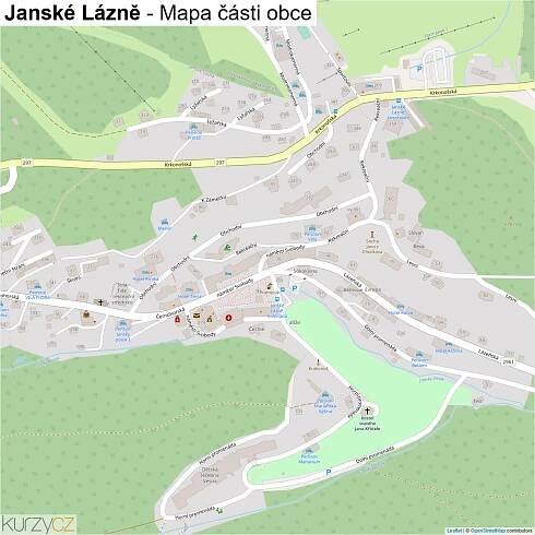 Janské Lázně - mapy | Kurzy.cz
