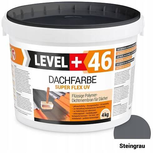 Flexibilní střešní barva 4 kg Tekutá střešní fólie šedá Obrázek produktu 