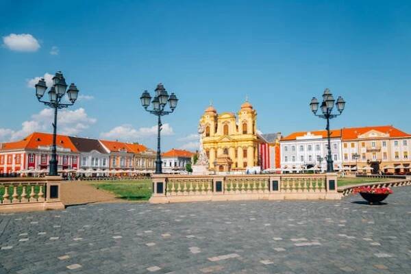 náměstí piata unirii union v temešváru, rumunsko - temešvár - stock snímky, obrázky a fotky