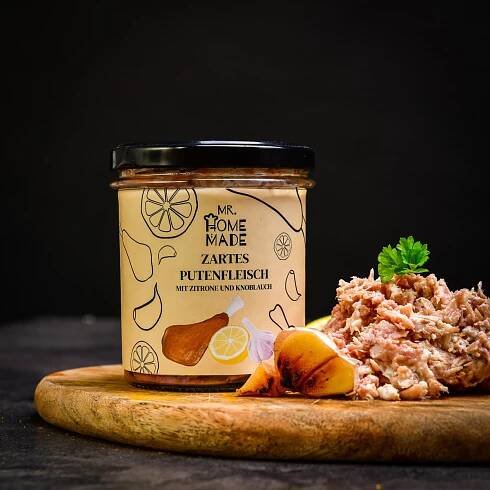 Jemné morčacie mäso na citróne a cesnaku 300 g – Mr.HomeMade