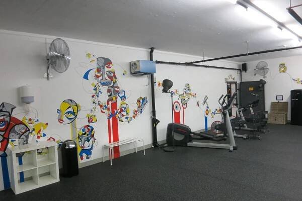 Law firm private gym wall art | C-Line