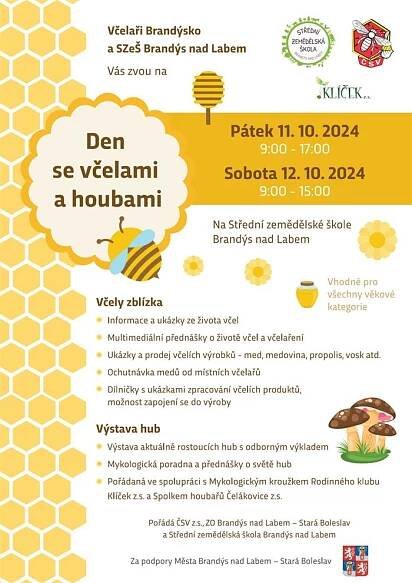 Den se včelami a houbami