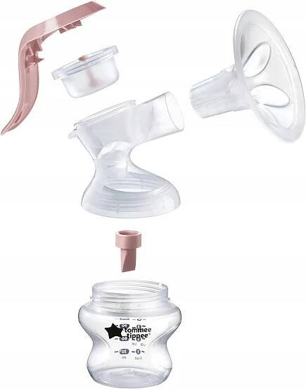 Ruční odsávačka mateřského mléka Tommee Tippee Made For Me + prsní vložky 100 ks