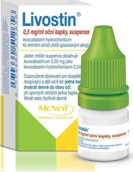 Livostin 0,5 mg/ml OPH GTT SUS 4 ml