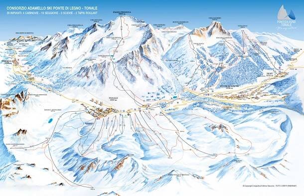Paganella ski mapa