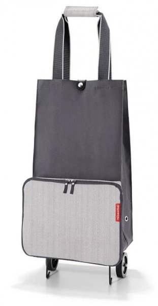 Skládací nákupní vozík na kolečkách Reisenthel Foldabletrolley herringbone grey_2