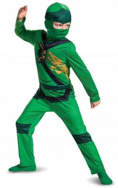 KOSTÝM LOYD FANCY LEGO NINJAGO LICENCOVANÝ 116 Barva zelená