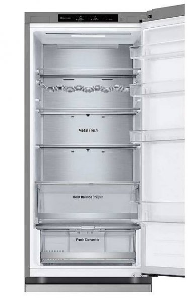 Chladnička s mrazničkou LG GBV5240CPY stříbrná barva
