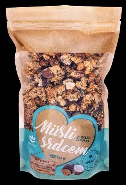 topnatur MÜSLI SRDCEM PALEO&KOKOS 350g