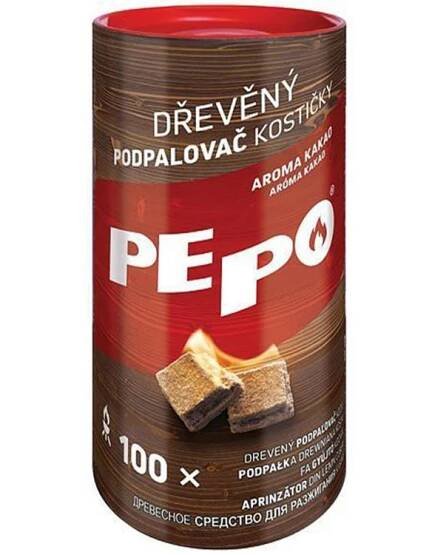 PE-PO dřevěný podpalovač kostičky 100 ks FSC