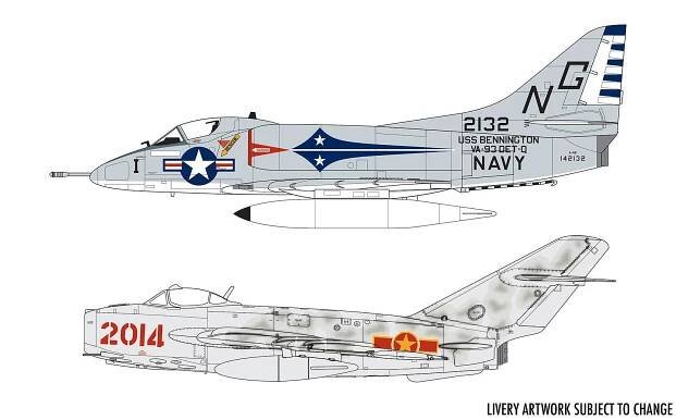 Mig 17 & Douglas Skyhawk Dogfight Double - Gift Set
