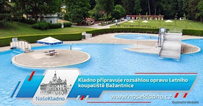Kladno připravuje rozsáhlou opravu Letního koupaliště Bažantnice
