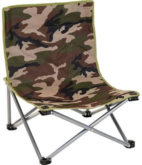 Plážové křeslo Camouflage, skládací, 44 cm x 44 cm x 23 cm