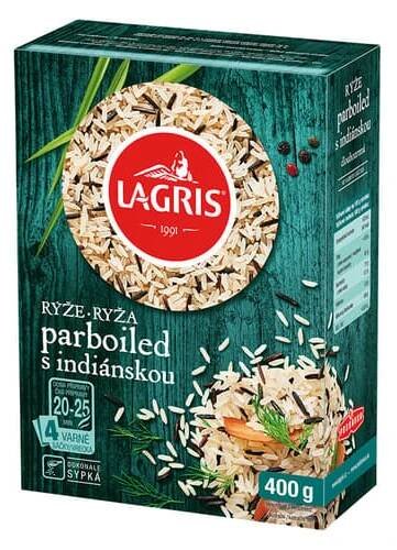 Rýže Lagris Rýže parboiled s indiánskou rýží (varné sáčky)