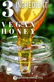 Vegan honey pin for Pinterest!