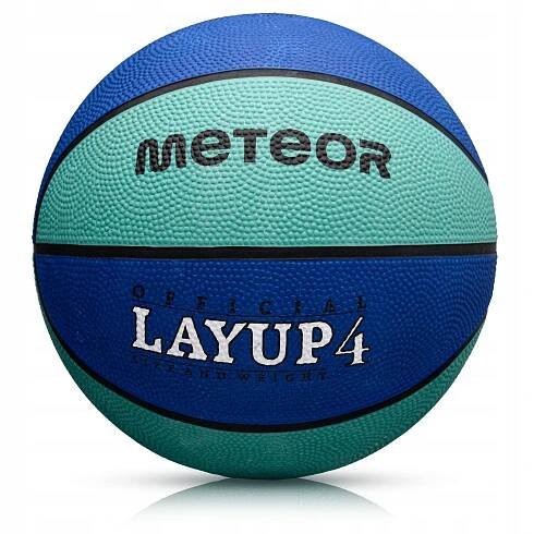 BASKETBALOVÝ MÍČ PRO DĚTI 3-10 let METEOR LAYUP #4 gumový