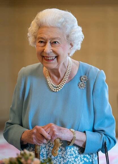 Queen Elizabeth II at Sandringham House, Norfolk, UK - 05 Feb 2022 Redakční Stock snímek