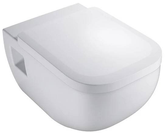 Klozet závěsný pro splachování 4,5-6l, hloubka 54cm, bez splachovacího kruhu, bílý, DERBY VIGOUR - STAVLEX