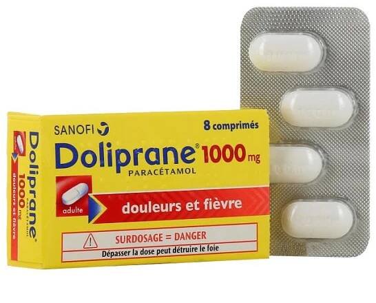 Sanofi - Doliprane Paracetamol 1000mg, 8 tablet