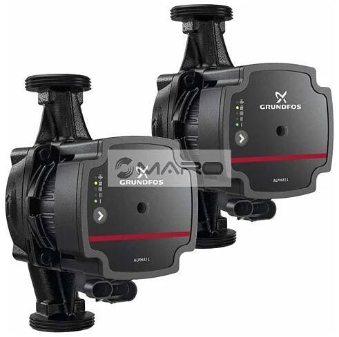 Grundfos Čerpadlo oběhové Alpha1 L 25-60, 180 mm, 6/4", 230 V, Duopack (2ks v balení), 99254489