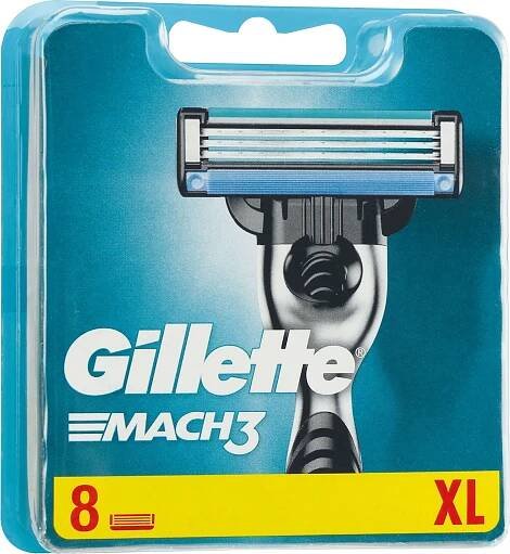 Gillette Mach 3, Pánské, Gillette, Mach 3, 8 kusů