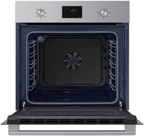 Einbaubackofen-Set B: 59,5 cm Elektro-Glaskeramik/ Autark - Silberfarben/Schwarz, Basics, Glas/Metall (59,5/59,5/57cm) - Samsung