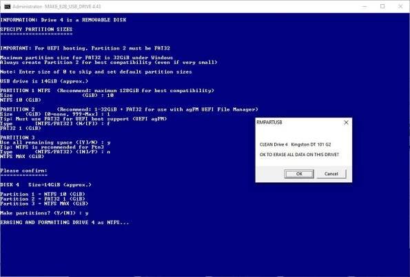 Make an E2B USB drive – Easy2Boot