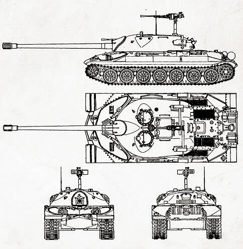 Půdorys tanku IS-7
