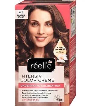 Barva na vlasy réell‘e barva na vlasy Intensiv Color Creme 6.7 čokoládová hnědá