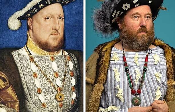 Portrét Jindřicha VIII. - Hans Holbein