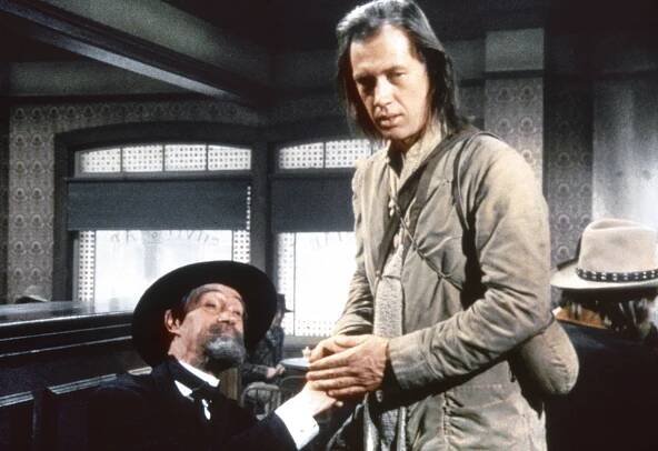 KUNG FU, (from left): John Carradine, David Carradine, 'The Nature of Evil', (Season 2, aired March 21, 1974), 1972-75.