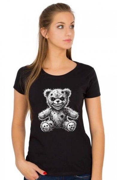 Dámské tričko Hororový Medvídek Horror Teddy Bear | Wolken.cz - Nebesky dokonalá trička
