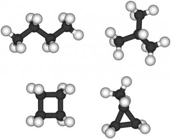 File:Saturated C4 hydrocarbons ball-and-stick (C4H10 C4H8).png