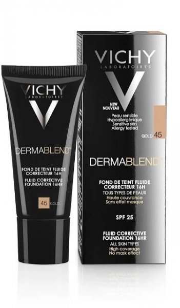 Vichy Dermablend Fluidní korekční make-up 45 30 ml zlatá
