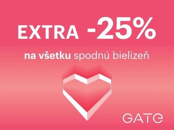 GATE - 25% na spodnú bielizeň - OC MADARAS